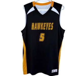 Iowa Hawkeyes Basketball Jersey Large Men's‎ High Five Black College NCAA #5
